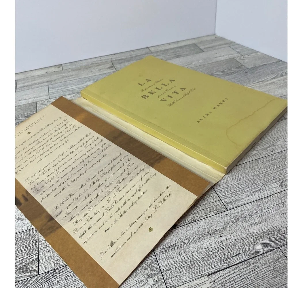 La Bella Vita Inspiration Recipes by Alisa Barry Softcover Cookbook‎